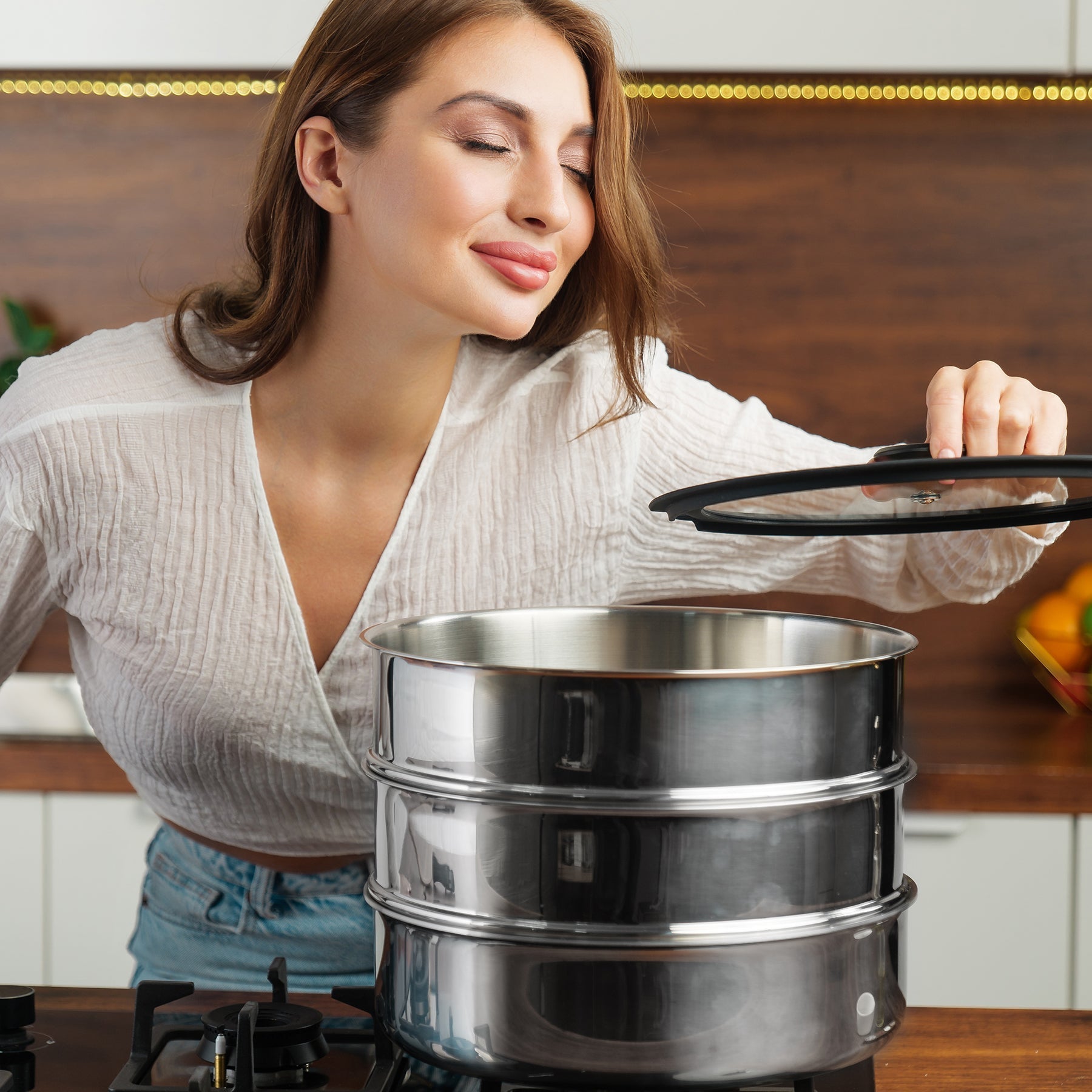 Stainless Steel Stackable Steamer